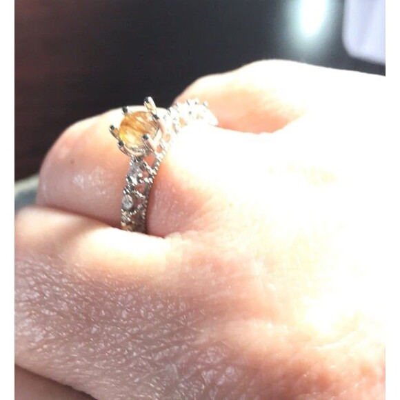 Beautiful Golden Rutile Ring - Picture 3 of 5